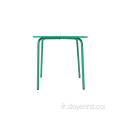 Table pliable carrée en métal de 48 cm pour enfants